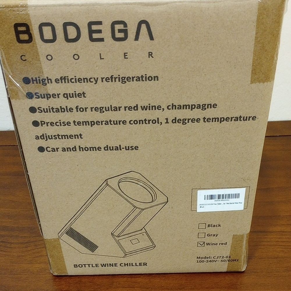 Bodega Cooler Bottle Wine Chiller Single Bottle, New! - Picture 3 of 7